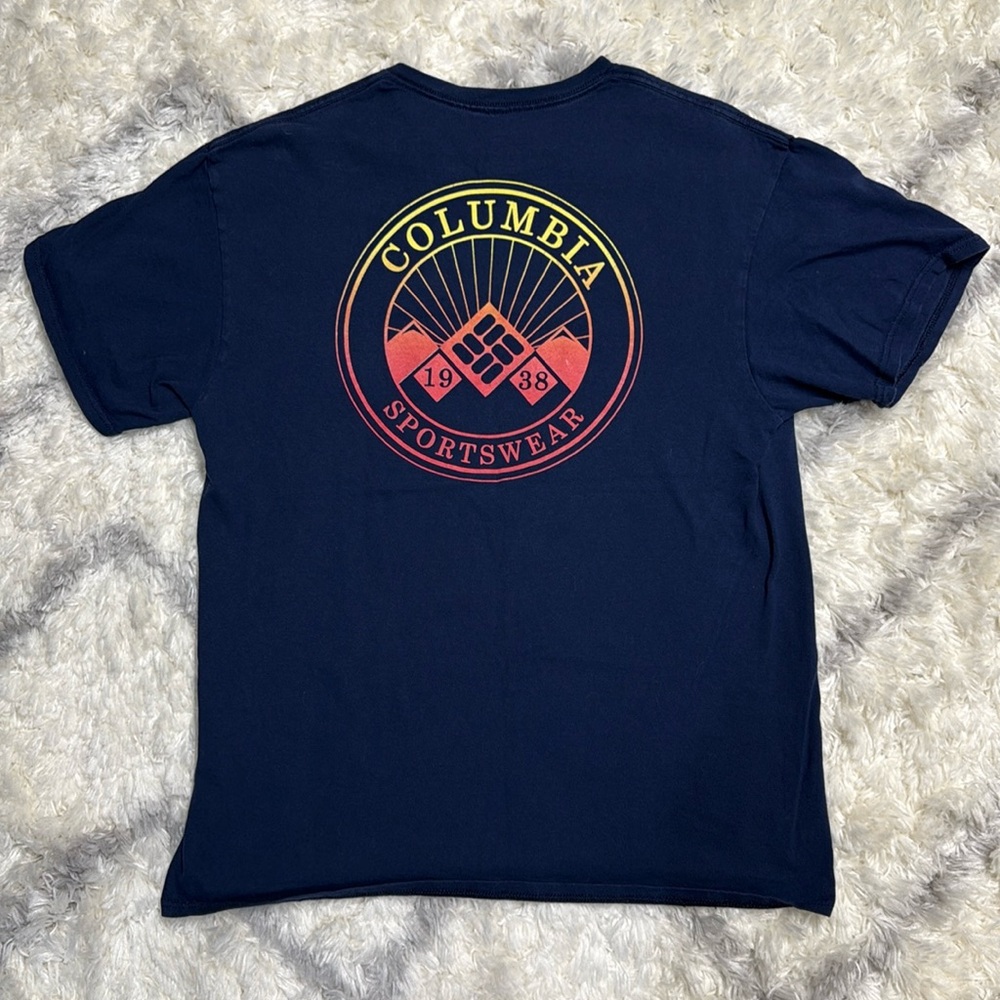 Columbia Men's Dark Blue Short Sleeve Tee